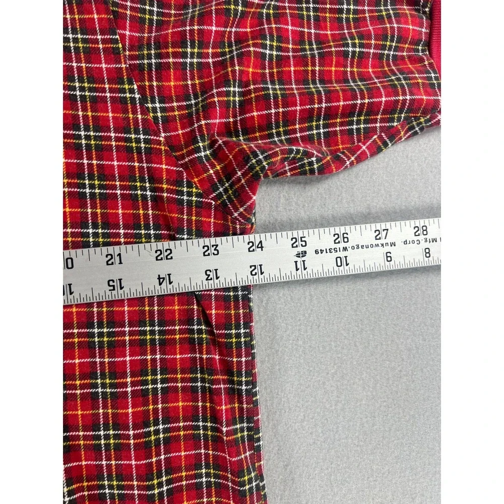 Vintage 90s Polo Ralph Lauren Red/Green/White tartan Plaid Men Size Large Preppy